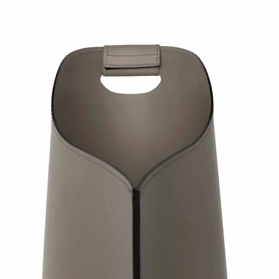 Porte-pellet intérieur panier cuir 15 kg design Sapel Viadurini