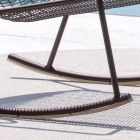 Chaise longue à bascule d'extérieur en métal galvanisé Made in Italy - Vikas Viadurini