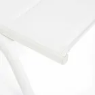 Chaise longue d'extérieur en textilène et aluminium avec roues, 4 pièces - Babilonia Viadurini