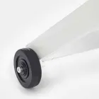 Chaise longue d'extérieur en textilène et aluminium avec roues, 4 pièces - Babilonia Viadurini