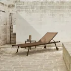 Chaise Longue de Jardin Aluminium et Tissu Technique - Bahia by Varaschin Viadurini
