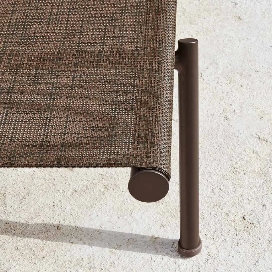 Chaise Longue de Jardin Aluminium et Tissu Technique - Bahia by Varaschin Viadurini