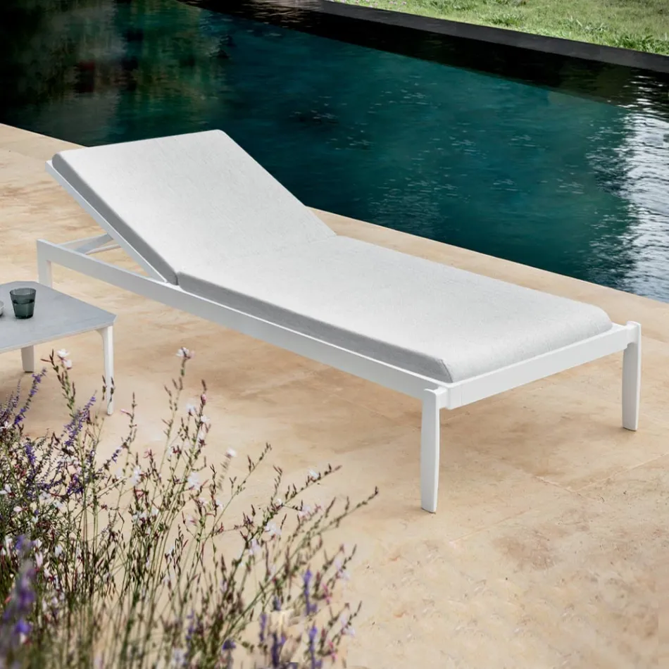 Chaise Longue de Jardin avec ou sans Matelas Haute Qualité - Filomenalet Viadurini