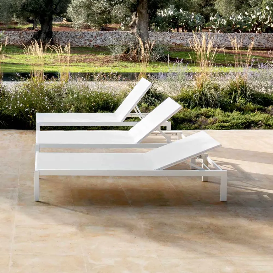 Chaise Longue de Jardin avec ou sans Matelas Haute Qualité - Filomenalet Viadurini