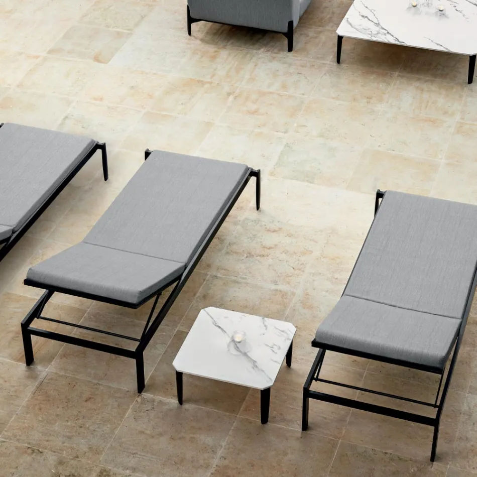 Chaise Longue de Jardin avec ou sans Matelas Haute Qualité - Filomenalet Viadurini