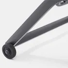 Chaise longue de jardin avec roues et dossier inclinable, 4 pièces - Babilonia Viadurini