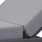 Chaise longue de jardin en aluminium avec revêtement en tissu - Eufemia Viadurini