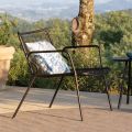 Chaise longue de jardin en métal coloré Made in Italy - Vikas