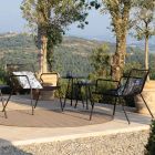 Chaise longue de jardin en métal coloré Made in Italy - Vikas Viadurini