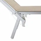 Chaise longue de jardin moderne avec parasol et dossier inclinable - Arnold Viadurini