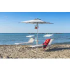 Chaise longue de jardin moderne avec parasol et dossier inclinable - Arnold Viadurini
