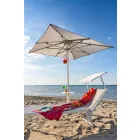 Chaise longue de jardin moderne avec parasol et dossier inclinable - Arnold Viadurini