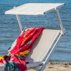 Chaise longue de jardin moderne avec parasol et dossier inclinable - Arnold Viadurini