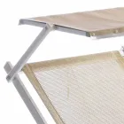 Chaise longue de jardin moderne avec parasol et dossier inclinable - Arnold Viadurini