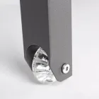 Chaise longue de jardin inclinable en aluminium, Homemotion, 4 pièces - Lester Viadurini