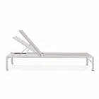 Homemotion Chaise longue de jardin inclinable en aluminium, 4 pièces - Lester Viadurini