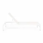 Homemotion Chaise longue de jardin inclinable en aluminium, 4 pièces - Lester Viadurini