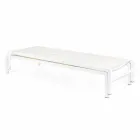 Homemotion Chaise longue de jardin inclinable en aluminium, 4 pièces - Lester Viadurini