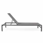 Homemotion Chaise longue de jardin inclinable en aluminium, 4 pièces - Lester Viadurini