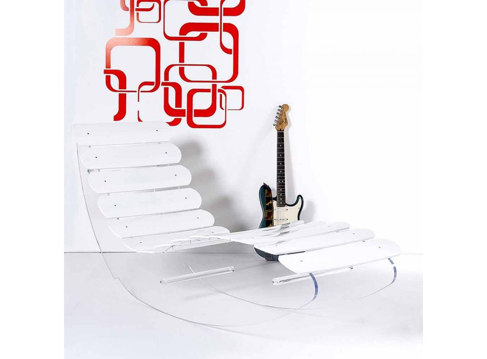 Chaise longue design Plexiglas Josue fait en Italie Viadurini