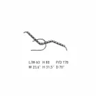 Chaise Longue en Cuir avec Structure en Acier Chromé Made in Italy - Beyrouth Viadurini