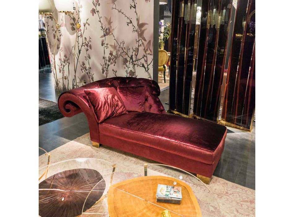 salon chaise classique avec un tissu 100% Made in Italy Basco Viadurini