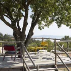 Chaise longue d'extérieur avec repose-pieds en métal Made in Italy - Amina Viadurini