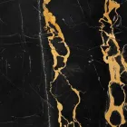 Grand bol rond en marbre Portoro ou Paonazzo fabriqué en Italie - Glazer Viadurini