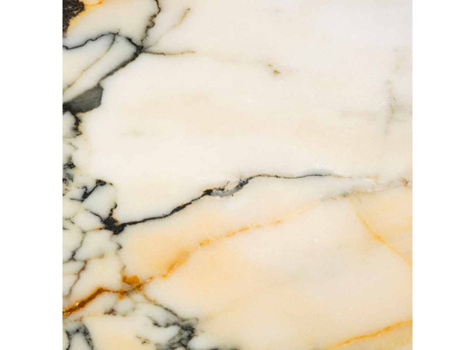 Grand bol rond en marbre Portoro ou Paonazzo fabriqué en Italie - Glazer Viadurini