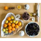 Coupe à fruits en marbre Portoro, Marquinia ou Paonazzo Made in Italy - Fruit Viadurini