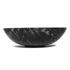 Coupe à fruits en marbre Portoro, Marquinia ou Paonazzo Made in Italy - Fruit Viadurini