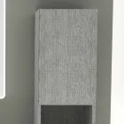 Colonne de salle de bain avec 2 portes au design moderne en éco-bois Ambra, fabriqué en Italie Viadurini