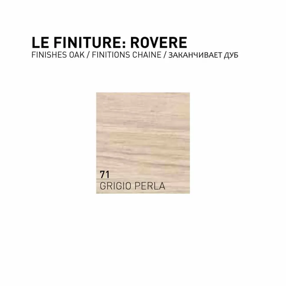 Gioia, Meuble de salle de bain suspendu 2 portes en bois de chêne, fabriqué en Italie Viadurini