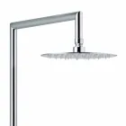 Colonne de douche avec inverseur intégré en laiton chromé Made in Italy - Griso Viadurini
