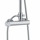 Colonne de douche avec mitigeur monocommande en laiton Made in Italy - Padula Viadurini