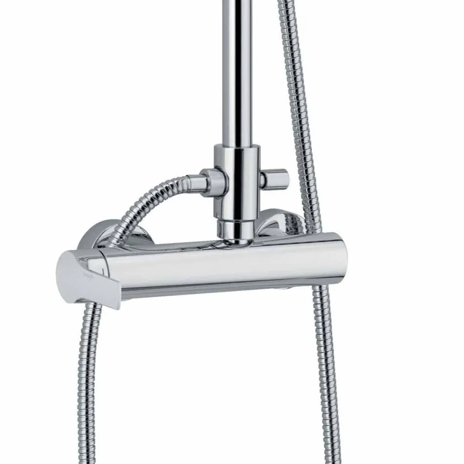 Colonne de douche avec mitigeur monocommande en laiton Made in Italy - Padula Viadurini