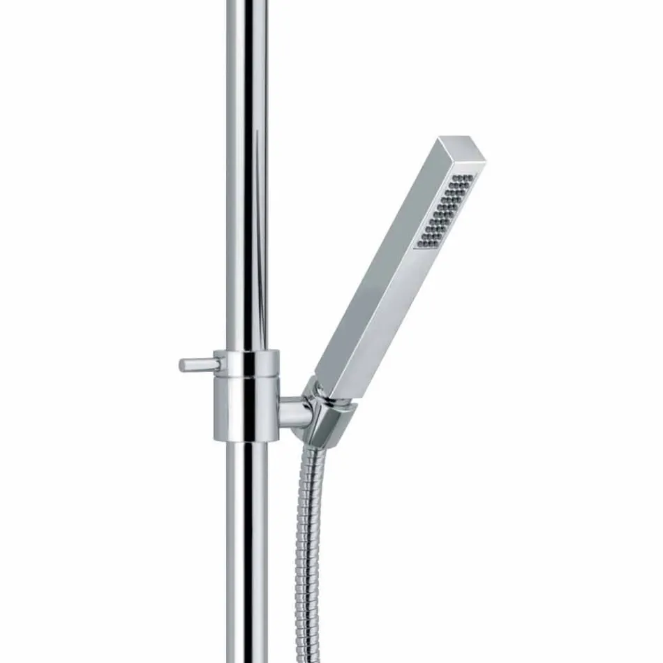 Colonne de douche avec mitigeur thermostatique en laiton Made in Italy - Gallo Viadurini