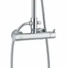 Colonne de douche avec mitigeur thermostatique en laiton Made in Italy - Gallo Viadurini