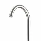 Colonne de douche de jardin en acier inoxydable avec douchette à main Made in Italy - Marlen Viadurini