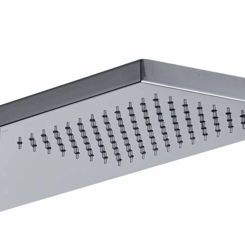 Colonne de douche thermostatique murale en acier inoxydable chromé Made in Italy - Pampo Viadurini