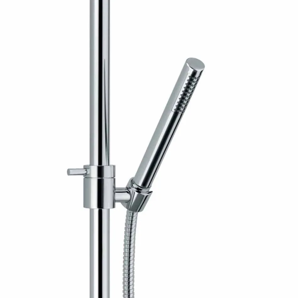 Colonne de douche de luxe en laiton finition chromée Made in Italy - Gallo Viadurini