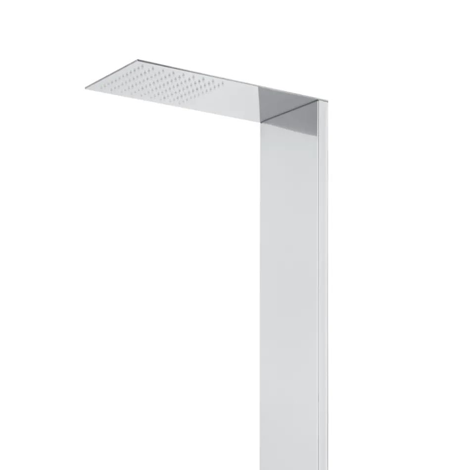 Colonne de douche en acier avec pommeau de douche effet pluie Made in Italy - Sailor Viadurini