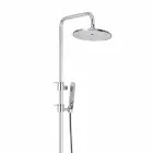 Colonne de douche en laiton avec douche en ABS et pomme de douche Made in Italy - Capot Viadurini