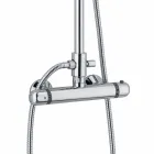 Colonne de douche en laiton avec mitigeur thermostatique Made in Italy - Gallo Viadurini