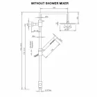 Colonne de douche en laiton avec pommeau de douche carré en acier Made in Italy - Lipari Viadurini