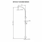 Colonne de douche en laiton avec pomme de douche ronde en acier Made in Italy - Kennedy Viadurini