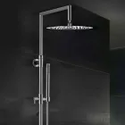 Colonne de douche en laiton avec pomme de douche ronde ultra-mince Made in Italy - Merio Viadurini