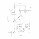 Colonne de douche en laiton avec pomme de douche ronde ultra-mince Made in Italy - Merio Viadurini