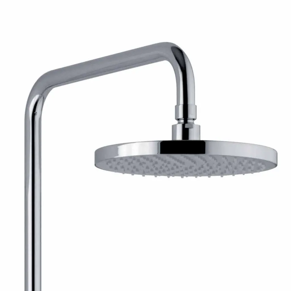 Colonne de douche télescopique et réglable en laiton chromé Made in Italy - Naspo Viadurini