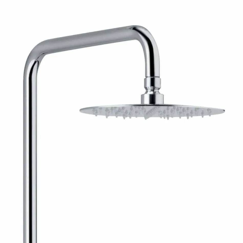 Colonne de douche monocommande en laiton finition chromée Made in Italy - Padula Viadurini